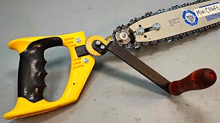 DIY Hand power Chain Saw