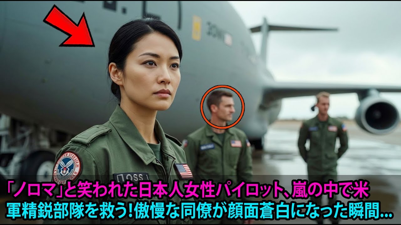 「ノロマ」と笑われた日本人女性パイロット、嵐の中で米軍精鋭部隊を救う！傲慢な同僚が顔面蒼白になった瞬間...