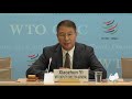 WTO trade forecast update (press conference)