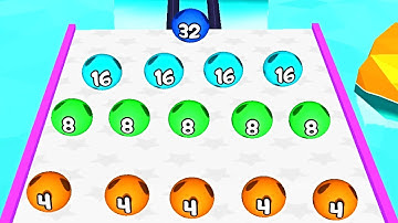 Ball Game Fun Race Run 2048 3D ! All Levels Gameplay (666-668) android,ios