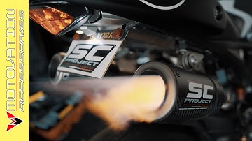 SC-Project CR-T Exhaust Comparison [Ducati Monster vs Ducati Hypermotard]