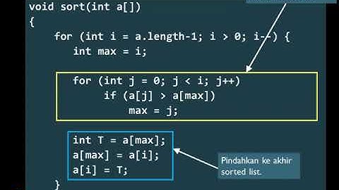 Kuliah Struktur Data dan Algoritma: selection insertion