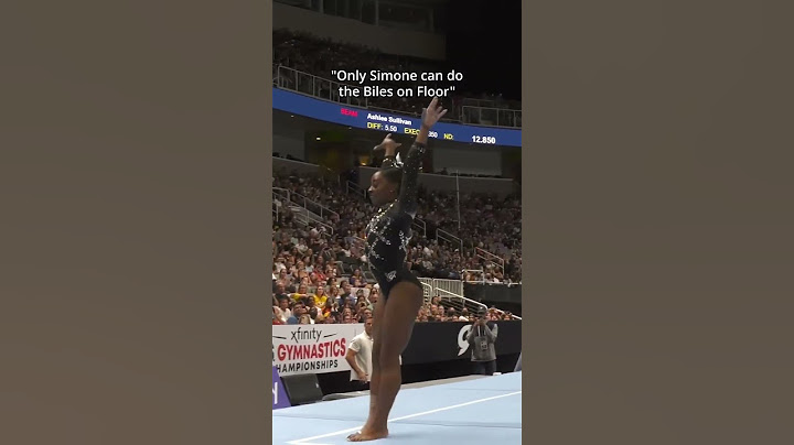 She made that look easy😳 #gymnastics #floor #tumbling #simonebiles