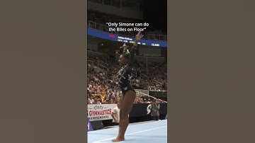 She made that look easy😳 #gymnastics #floor #tumbling #simonebiles