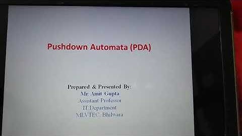 Pushdown Automata (PDA)