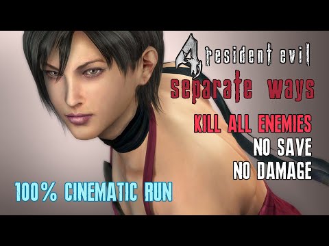 [Resident Evil 4] Separate Ways, 100%, Kill All Enemies, No Save, No Damage