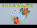 Gấp những bông hoa hồng để trang trí cho tấm bìa carton hình tim độc đáo - Vy Oanh Vlogs