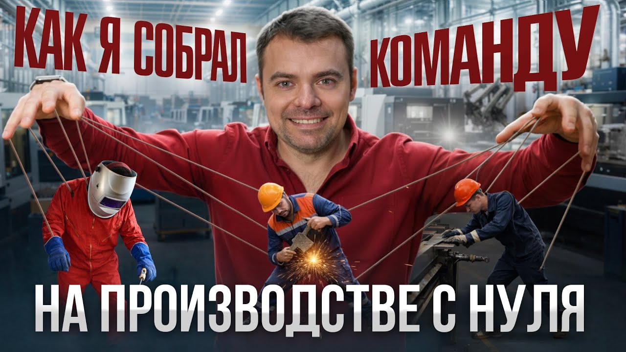 Как я собрал КОМАНДУ на производстве с нуля? Моя система обучения 