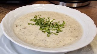 شوربة الفطر بالكريمة سهلة وسريعة ومكوناتها بسيطة | Schnelle und einfache Pilz-Creme-Suppe