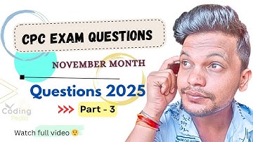 CPC exam 2025 ll November month questions ll Part 3 #cpc #aapc #cpt #cpcexam 