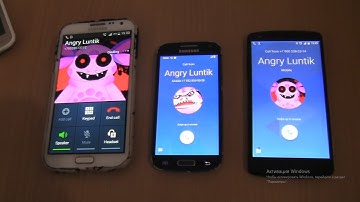 Angry Luntik Incoming call&Outgoing call at the Same Time Samsung Note 2+Nexus 5+S4 mini Android 11
