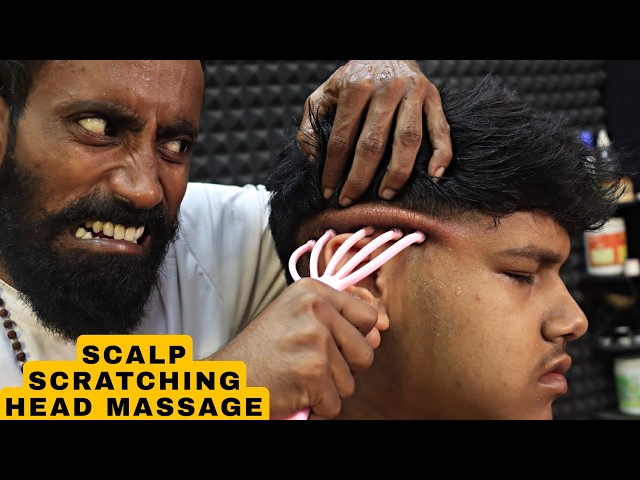 Amazing Scalp Scratching | Head Massage & Neck Cracking | Spine Cracking | Body Massage ASMR