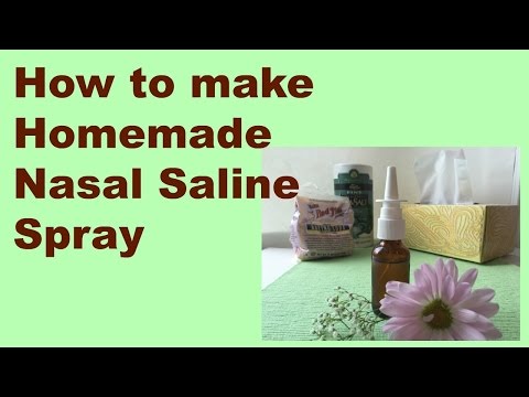 How to make Homemade Saline Nasal Spray