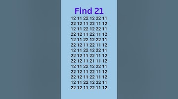 can you find 21 5 seconds? #wordpuzzlegame #game #mathematics #mindbendingquiz #puzzle