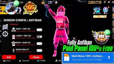 Ob51 Update 🎯  Free Fire Max Panel Injector Hack ✅ Rank Working Auto Headshot Panel Injector Safe