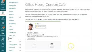 How to Set Up Cranium Cafe Office Hours for Faculty screenshot 2