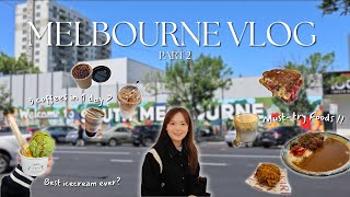 Ultimate Melbourne Adventure Pt 2 🥐| Foodie Heaven! Best Coffee, Desserts, Markets & Cafes