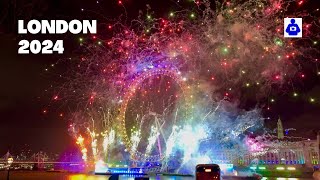 Happy New Year  Spectacular LONDON’S FIREWORKS 2024 | NYE | [4K HDR]