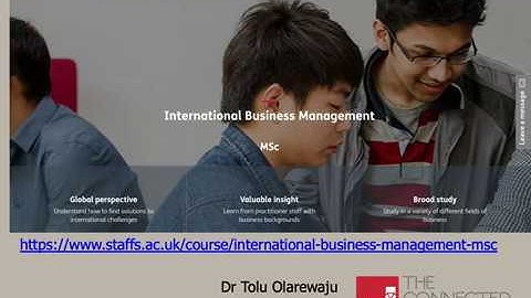 International Business Management MSc