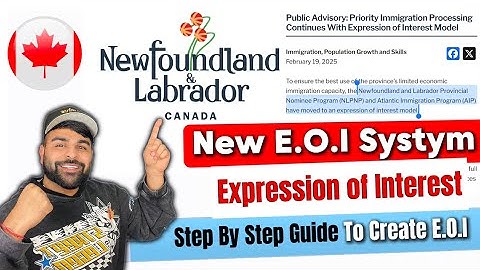 Step-by-Step Guide: How to Create an EOI Profile for NLPNP & AIP in Newfoundland #pgwp #punjabi