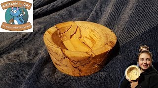 Wood Turning - Disaster Struck with a Spalted Silver Birch Exploding Bowl