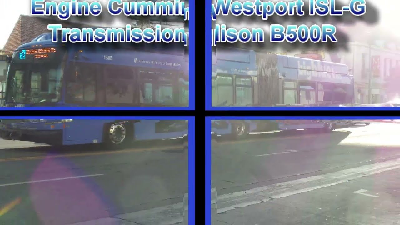 ビッグバス 2015 Big Blue Bus New Flyer XN60 Bus #1562 Ride (Route R7 Wilshire