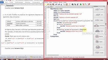 Resolución ejercicio C semana 4 Pseint programacion asignar, si entonces, segun, mod, trunc, redon.