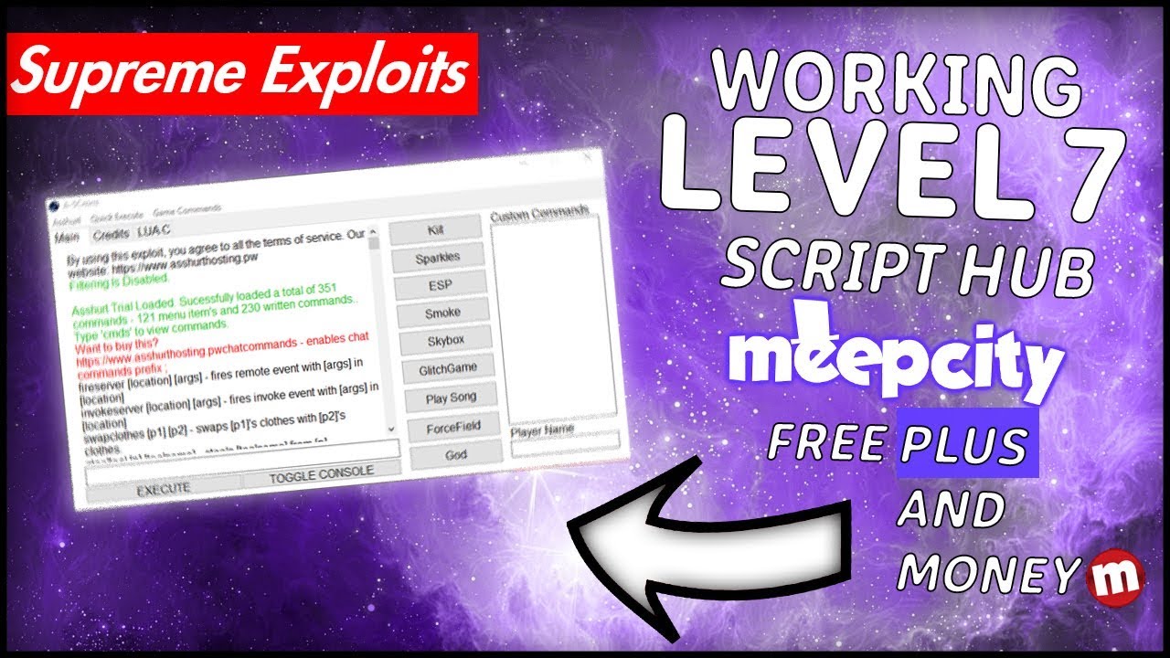 Working Roblox Exploit Level 7 For Meep City Money Farm - working january 2018 roblox exploit jailbreak meep city