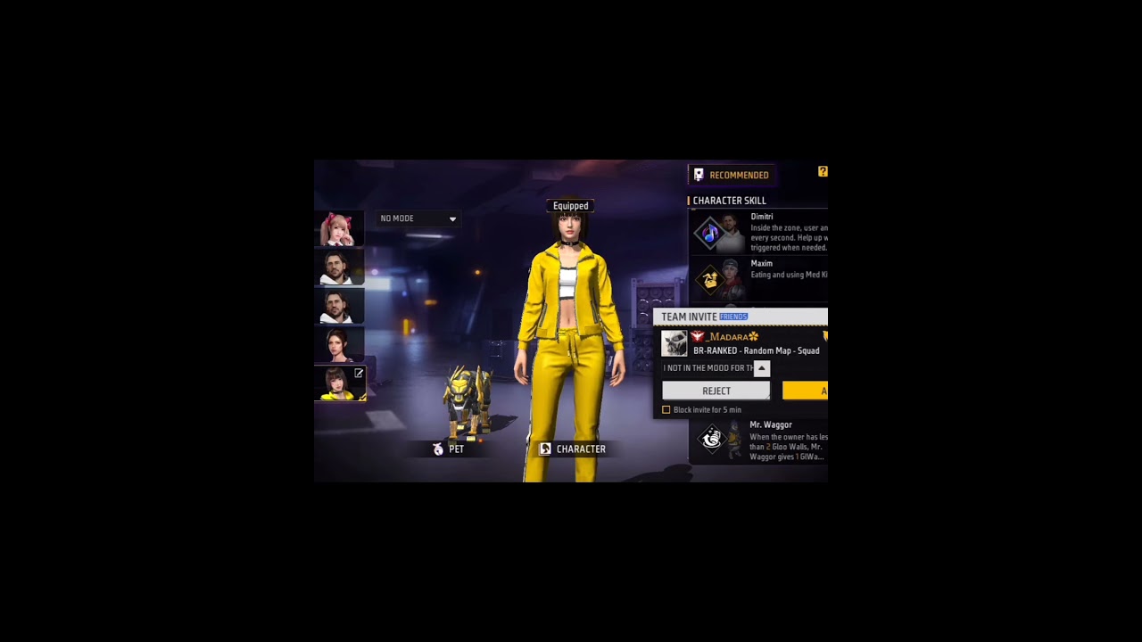 Spinning Final Battle Emote in Free Fire 🤯 Tomie