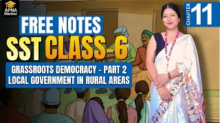 Class 6 SST Chapter 11 Grassroots Democracy Part 2 | Local Government in Rural Areas