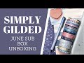 SIMPLY GILDED | June Sub Box Unboxing | Whale Tales 🐳🐡🐠 | Mystery Item Revealed