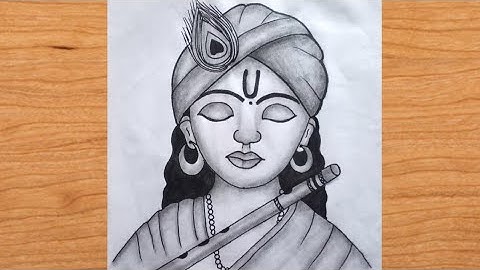 How to Make Easy Krishna drawing | Krishna Bhagwan drawing | Drawing Pictures | Chitra