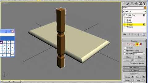 How to make a simple table in 3D Max Urdu tutorial.avi