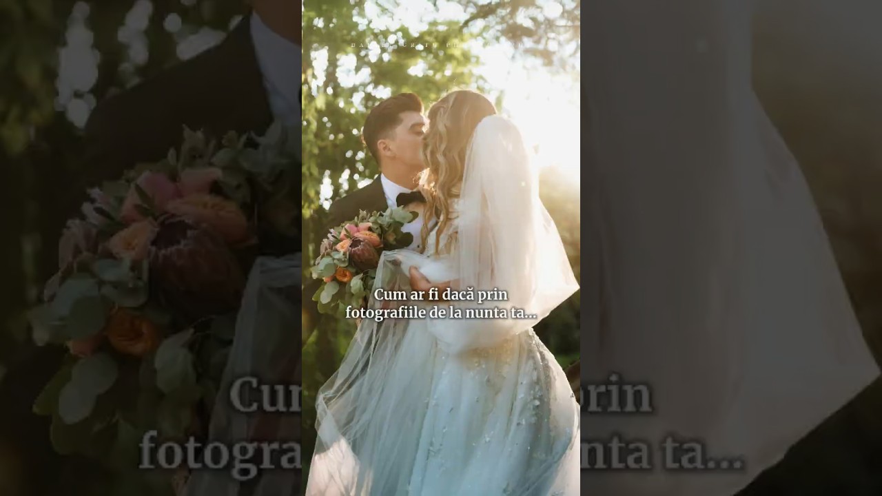 Cum ar fi dacă ai putea retrăi fiecare emoție a nunții tale prin imagini care nu mint niciodată?