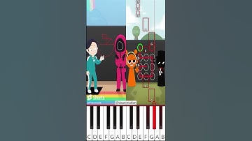 Line Maze Challenge COMPLETE EDITION | Squid Game (@tieanimation) - Octave Piano Tutorial