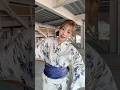 長岡花火大会でずっと着たかったこの浴衣🩵新鮮に、ずっと可愛いって思ってもらいたくて初挑戦❕（朝から着付けしてたら、締め付けでお腹に激痛きて少し緩めてる状態なので着崩れしてます💧‬）#shorts