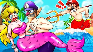 Mermaid Peach Captured. What does Mario do to Rescue?| Funny Animation | The Super Mario Bros. Movie