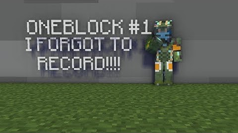 (LOUD) Minecraft Oneblock Herobrine.org #1: I FORGOT TO RECORD!!!!!