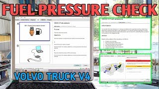 VOLVO TECH TOOL TRAINING || FUEL PRESSURE CHECK On VOLVO D13 ENGINE screenshot 3