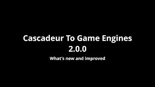 Cascadeur to Game Engines 2.0