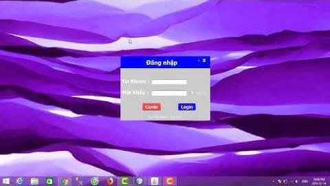 [ Java ] Thiết Kế Giao Diện Đăng Nhập