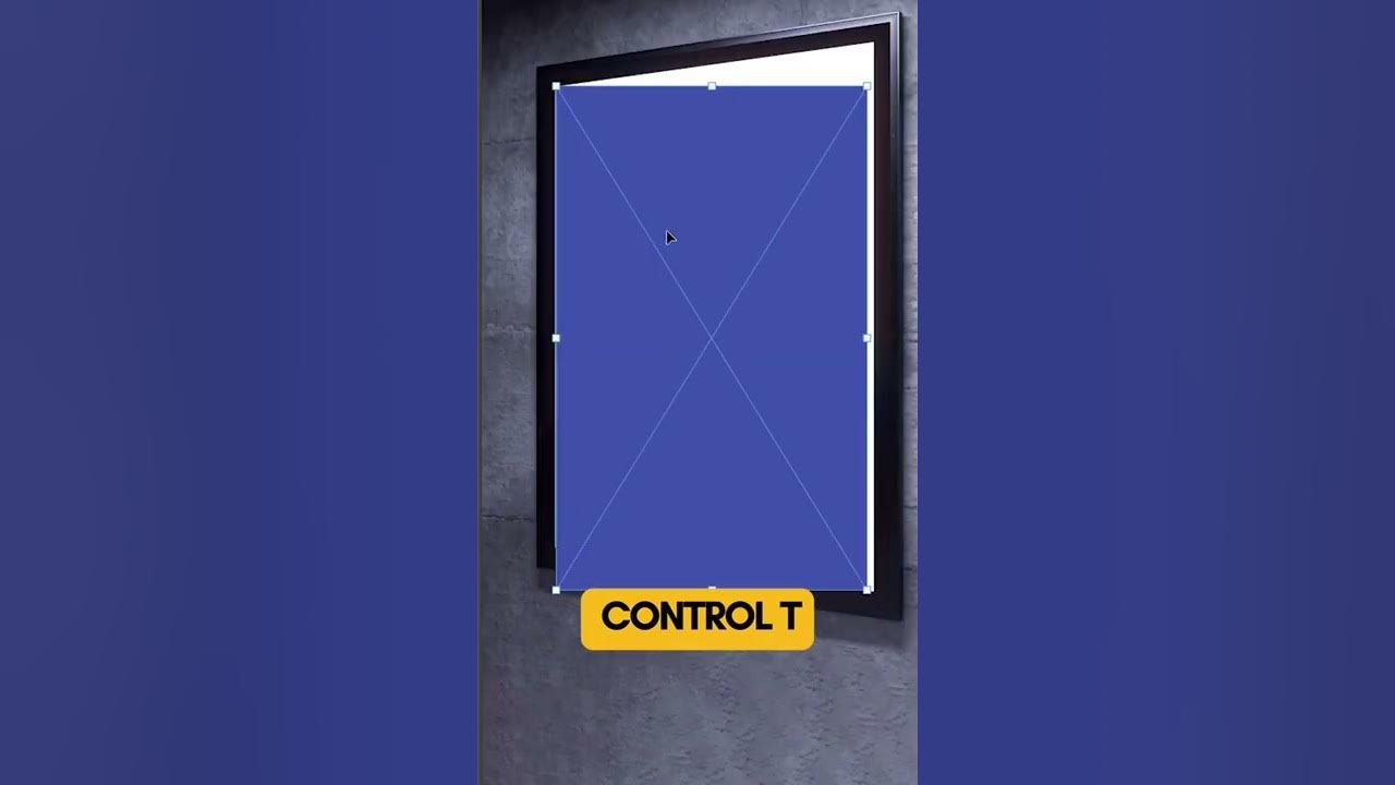 Poster mockup Photoshop Tutorial