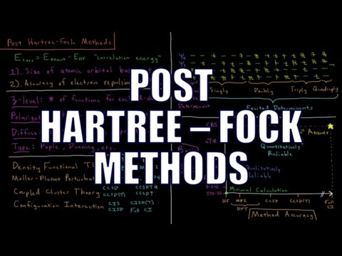 Quantum Chemistry 9.11 - Post Hartree-Fock Methods