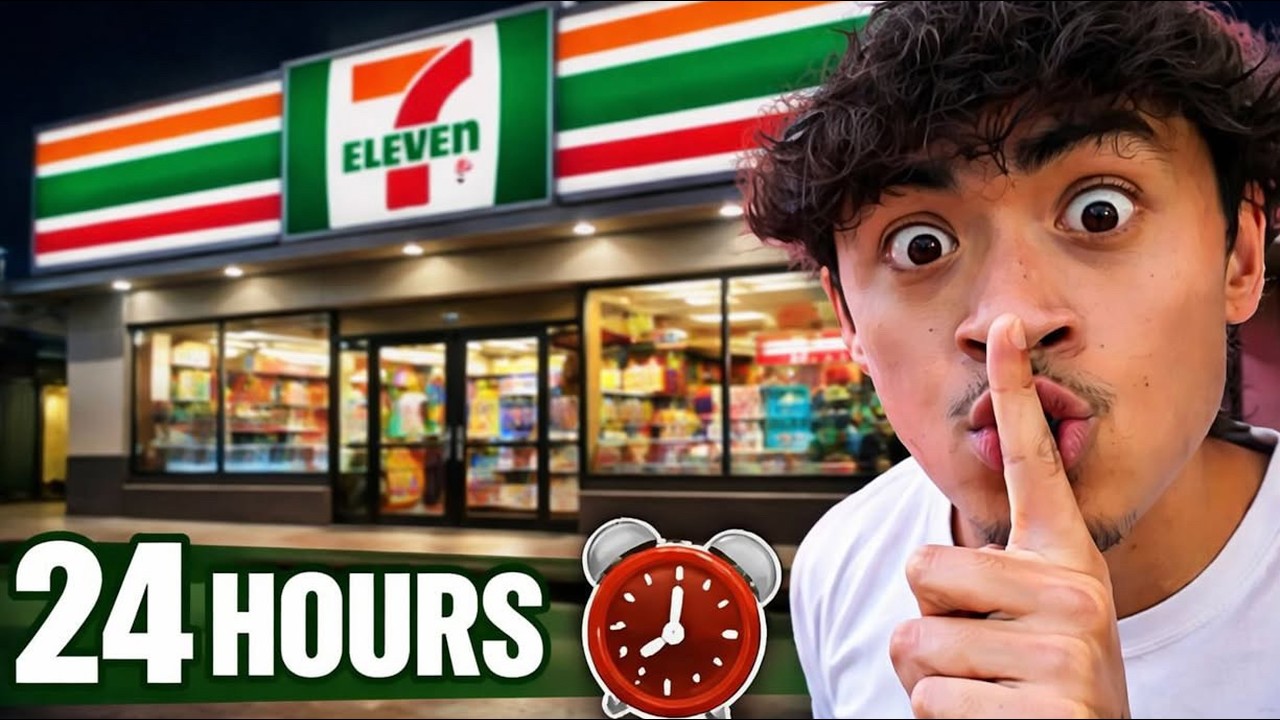 24 Hour Overnight Challenge in 7-11!