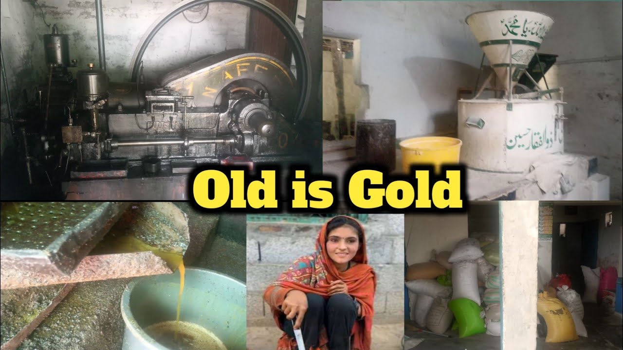 Chakwal village life, Old engine atta chakki review, old black engine #chakwal #vlog  #chakki