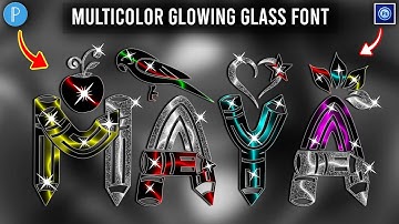 Glass Font Editing How To Make Glass Font In Ps Touch PixelLab Glass Font Editing | Zarraq Creation