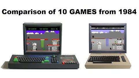 COMMODORE 64 and AMSTRAD CPC time travel 1984-1993 part 1/10 : Comparison of 10 GAMES from 1984