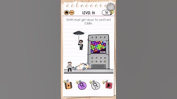 Brain Test 2 Agent Smith Level 19 Answer | Smith must get down to confront Eddie