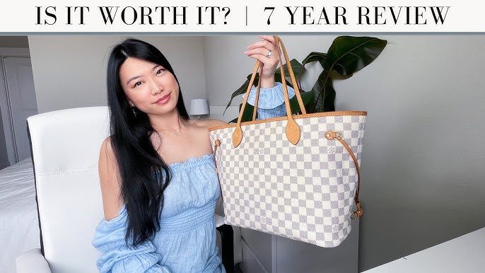 LV DAMIER AZUR NEVERFULL MM 2-YEAR UPDATED REVIEW: WIMB, WEAR & TEAR, PROS  & CONS, IS IT WORTH IT? 