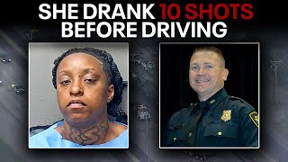 Suspect admits drinking 10 shots before officer's death